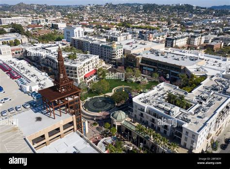 Aerial view of Americana on Brand shopping center in Glendale ...