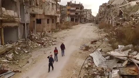 This shocking drone footage from Syria shows what a destroyed city ...