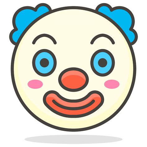 Happy Clown Face Clipart