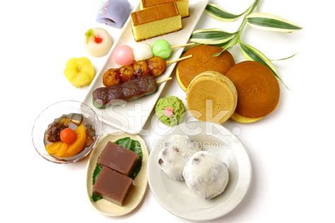 Various Japanese-Style Confectionery Stock Photo | Royalty-Free ...