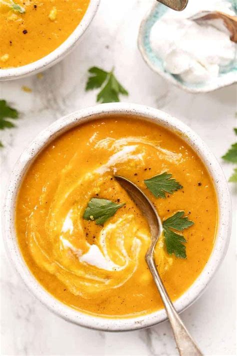 Creamy Turmeric Carrot Soup Recipe | Simply Quinoa