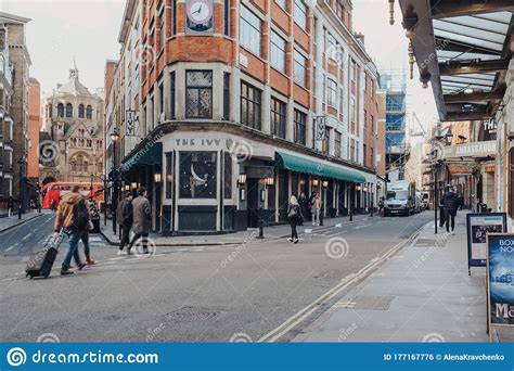 The Ivy Restaurant in West Street, London, UK Editorial Photo - Image ...