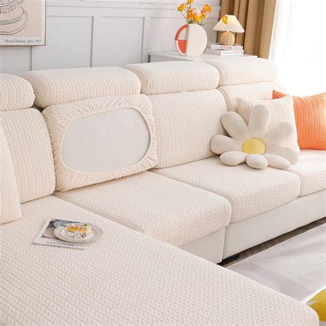 Amazon.com: JOVELL Sofa Seat Cushion Covers - Universal Stretch Sofa Covers Couch Seat Cover L ...