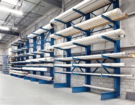 Industrial Cantilever Racking System Racking for Pipe & Lumber Storage ...