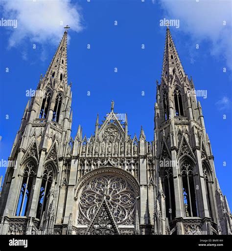 Abbey church of St. Ouen, Rouen, Seine-Maritime department, Upper Normandy, France Stock Photo ...