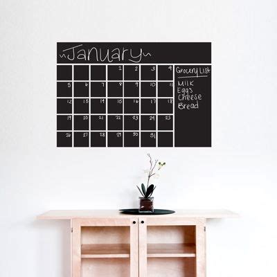 Chalkboard Calendar - Wall Decals