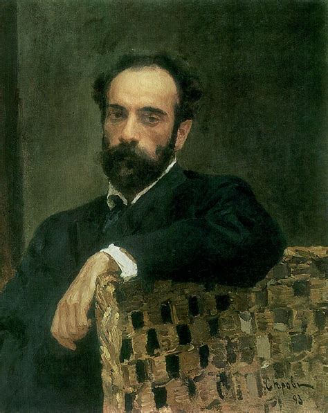 Valentin Serov (1865 – 1911) - Portrait of the artist Isaak Ilyich ...