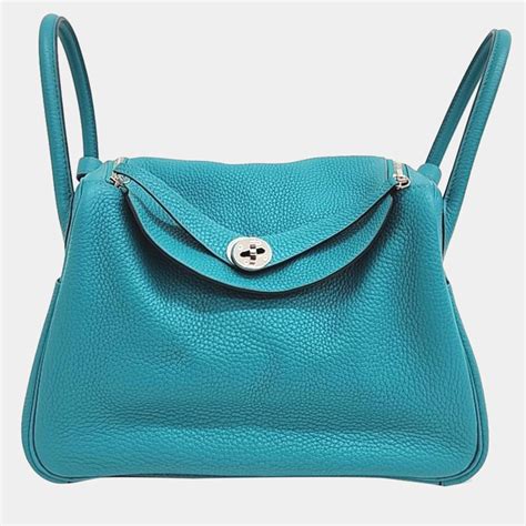 Hermes Blue Leather Lindy 30 Bag Hermes | The Luxury Closet