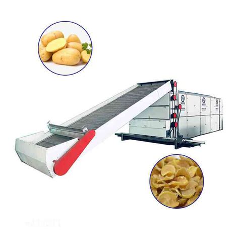 potato continuous mesh belt dryer/drying machine_Henan Baixin Machinery