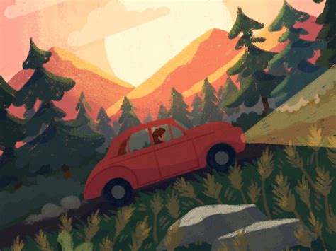 Sunset Drive by Madison Ferdman on Dribbble