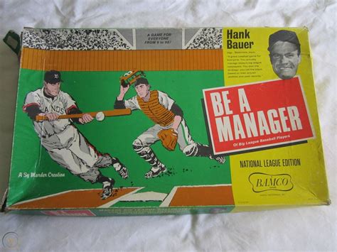 1967 BE A MANAGER Baseball Game by BAMCO | #1749503463