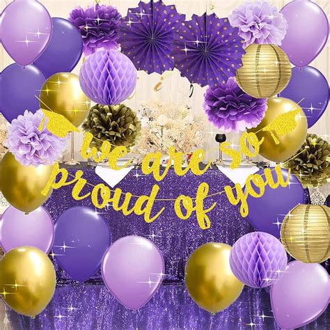 Amazon.com: purple and gold decorations