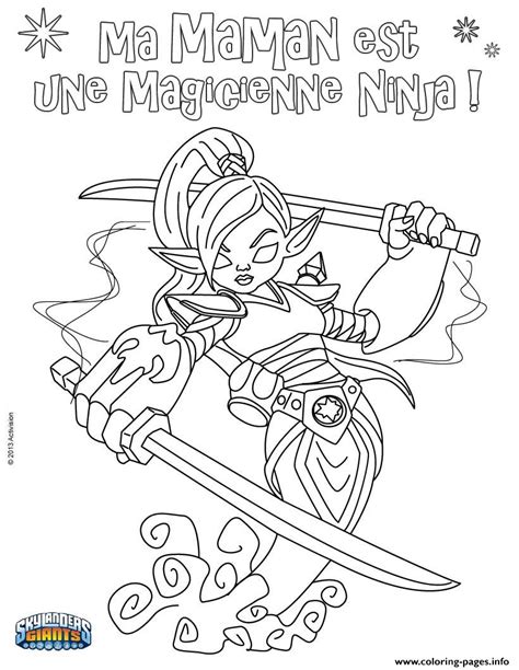 Skylander Coloring Pages Ninjini Costume