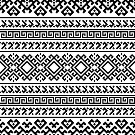 Aztec tribal seamless black and white pattern Stock Vector Image by ©RedKoala #37172711