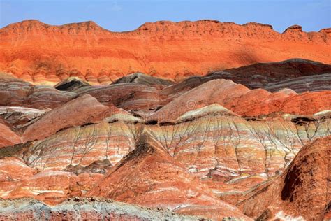 Rainbow Mountains at Zhangye Danxia National Geopark, Gansu Province ...