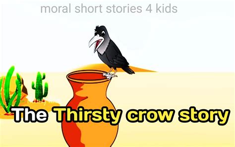 The Thirsty Crow Story with Moral in English for Kids