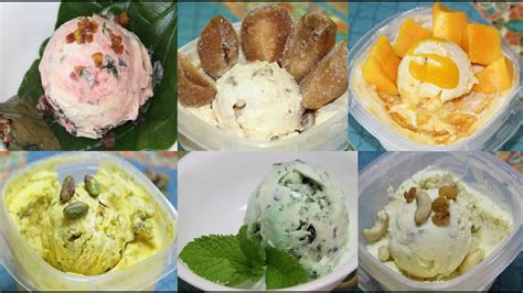 7 Indian Ice Cream Recipes - Flavors: Pan, Chikoo, Mango, Badam Anjir, Pudina, & Kesar Pista ...