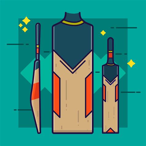 Cricket Bat Vector 365035 Vector Art at Vecteezy