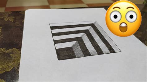 How to draw a 3D optical illusion...very easy art tricks...for beginners - YouTube