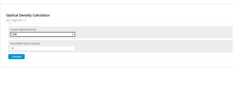 Optical Density Calculator - Calculator Academy