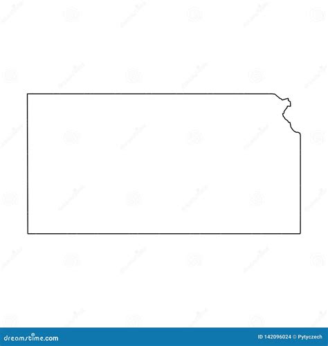 Kansas Outline Map Stock Illustrations – 1,829 Kansas Outline Map Stock ...