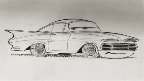 DISNEY PIXAR CARS ORIGINAL PENCIL ART SKETCH RAMONE DAVE DEAL | Pixar ...