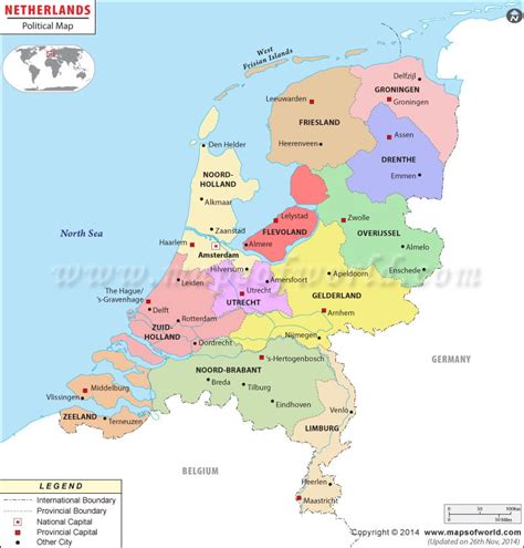 Netherlands Map Europe