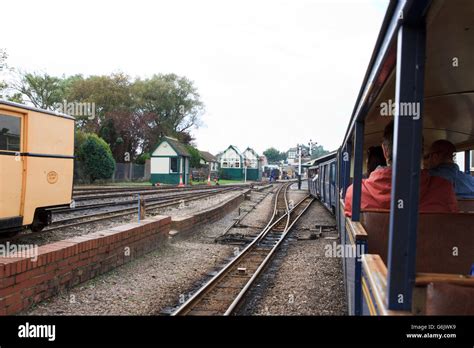 Approaching New Romney Station on the Romney, Hythe and Dymchurch ...