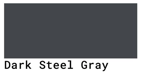 Dark Steel Gray Color Codes - The Hex, RGB and CMYK Values That You Need