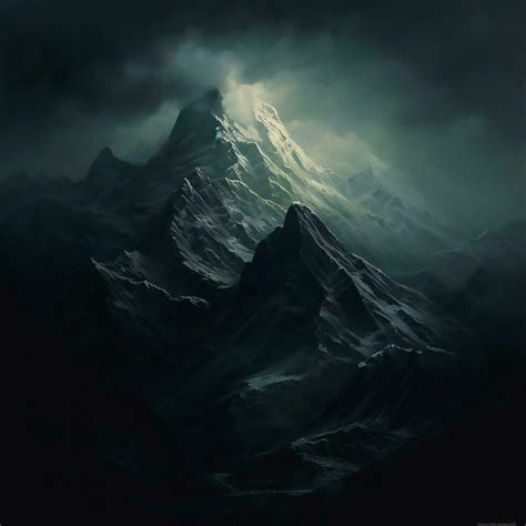 Mountains in dark 26638384 Stock Photo at Vecteezy