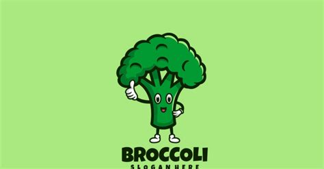 Broccoli Cartoon Logo Style #323065 - TemplateMonster