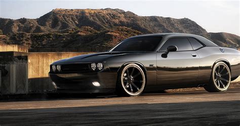 Dodge Challenger Black Background