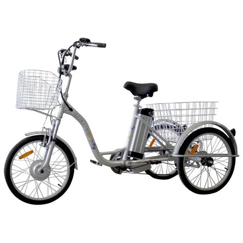 Comfortable Adult Electric Tricycle TB (20/24/26 Inch) (Silver/Satin Black) | Electric trike ...