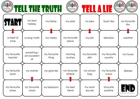 Two Truths And A Lie Worksheet Printable - Printable Worksheets