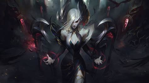 Fonds d'ecran 2560x1440 League of Legends Morgana Blondeur Fille Fan ...