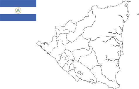 map and flag of Nicaragua 10199341 Vector Art at Vecteezy