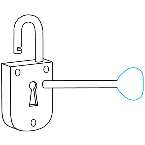 How to Draw a Key and Lock - Really Easy Drawing Tutorial