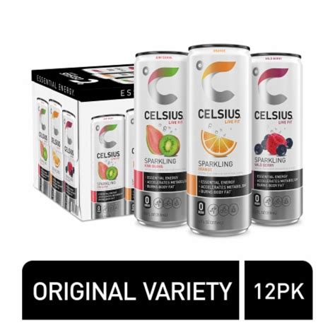 CELSIUS® Sparkling Energy Drink Variety Pack Cans, 12 pk / 12 fl oz ...