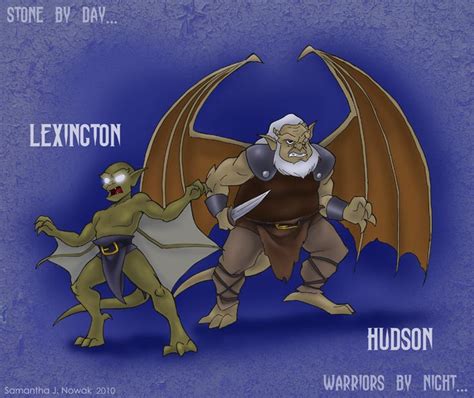 Lexington & Hudson | Gargoyles, Gargoyles disney, Gargoyles art