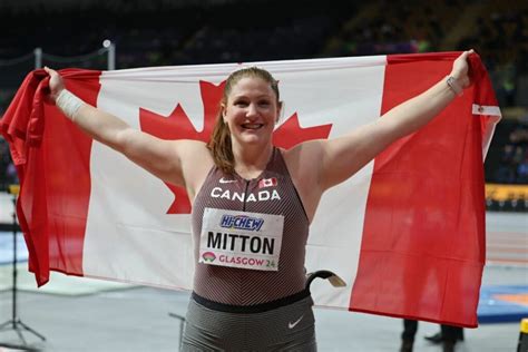 Sarah Mitton wins shot put gold for Canada at World Indoor Championships - Canadian Running Magazine