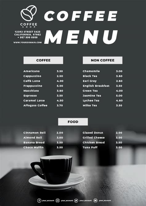Coffee Shop Cafe Flyer Template Psd Psd Zone - vrogue.co