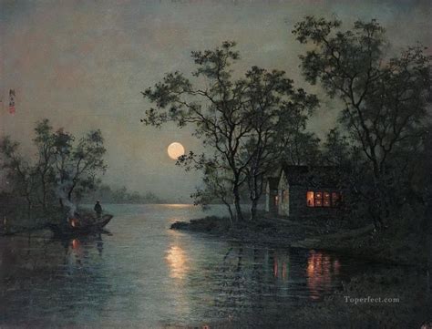 moon river view - Google Search | Chinese landscape painting, Landscape paintings, Landscape art