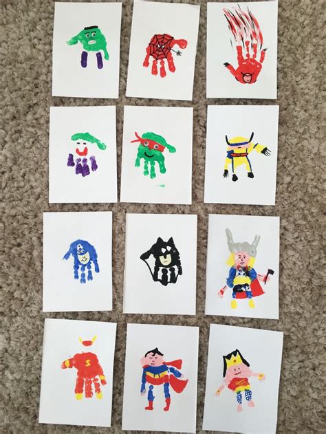 Superhero Handprints | DIY Father's Day Crafts