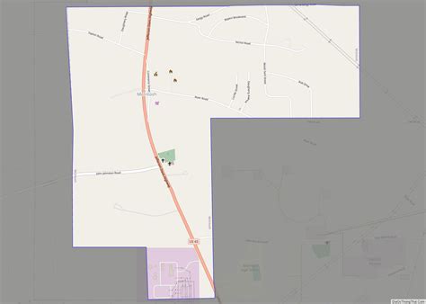 Map of McIntosh town, Alabama