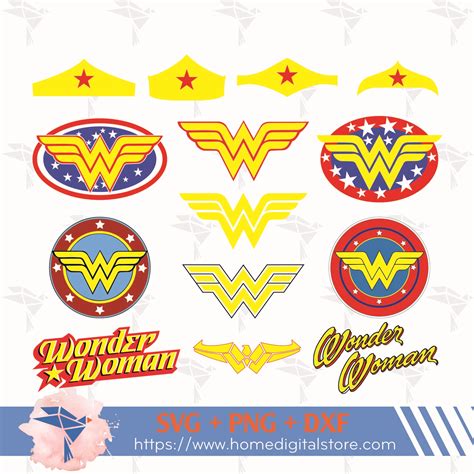 Wonder Woman Logo SVG, Wonder Woman Logo Cut Files SVG, PNG, Instant Download Files For Cricut ...