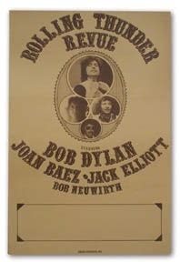 Rolling Thunder Revue Tour Poster (14 x 22")