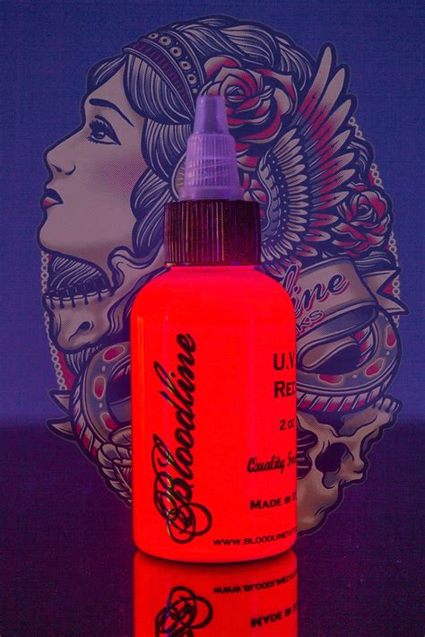 Bloodline UV Tattoo Ink Black Light Red | Joker Tattoo Supply ...