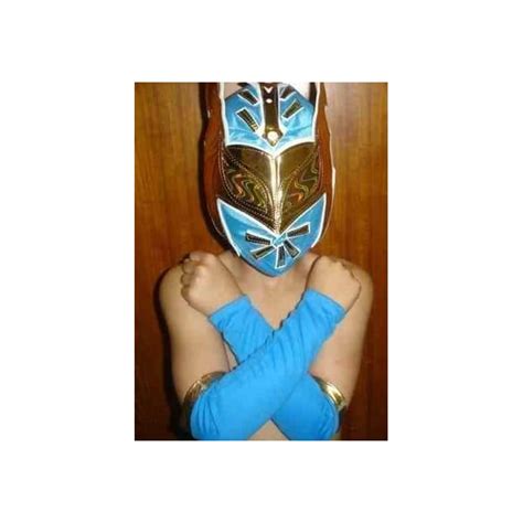 Buy Sin Cara Blue Fancy Dress Up Costume Outfit Suit Gear Wrestlemania ...