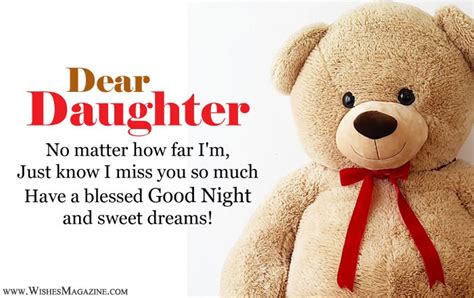 Good Night Wishes Messages For Daughter