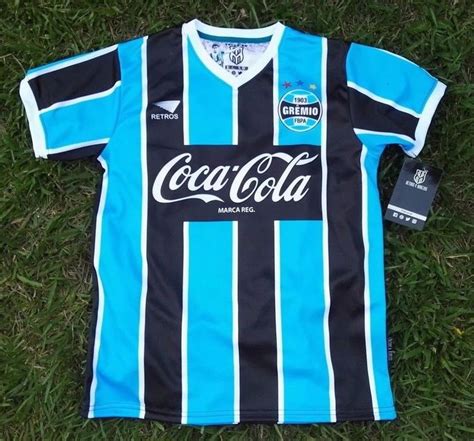 Gremio Men's Retro Soccer Jersey, 1992, #10, Replica (Ronaldinho) # ...